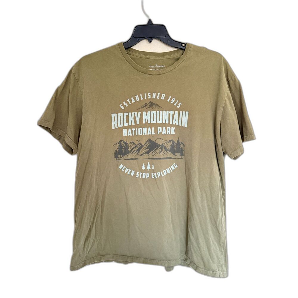 Rocky Mountain National Park Graphic Tee 2XL General Standard Made‎ in USA